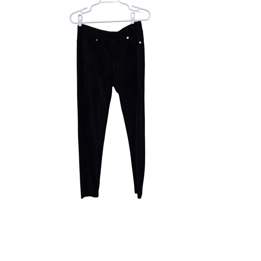 Michael Kors Black Corduroy Pull On Skinny Pants Medium